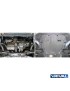 Osłona silnika Rival — aluminium 4 mm — VW Caddy 2004-2015, Golf 2003-2012, Jetta 2005-2019