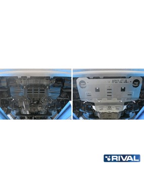 Osłona chłodnicy i silnika Rival aluminium 4 mm — Toyota Hilux od 2015 / Fortuner