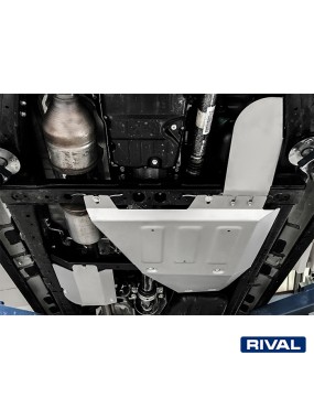 Osłona reduktora, zbiornika AdBlue i sondy lambda Rival — alu 4 mm — Toyota Hilux 2015-2025