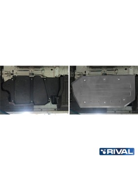 Osłona zbiornika paliwa Rival — aluminium 4 mm — VW Caravelle, Multivan, Transporter 2010-2019