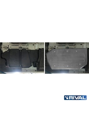Osłona zbiornika paliwa Rival — aluminium 4 mm — VW Caravelle, Multivan, Transporter 2010-2019