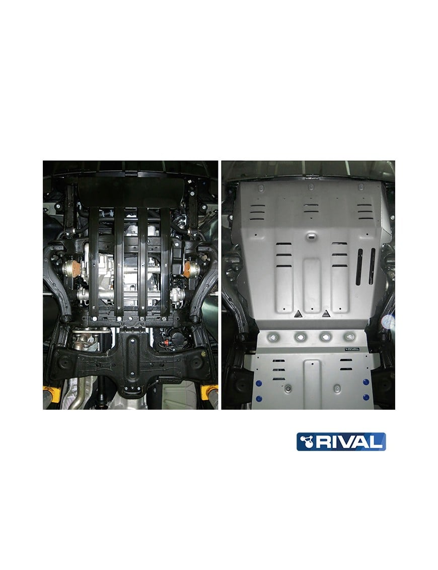 Osłona silnika Rival — aluminium 4 mm — Volkswagen Amarok 2010-2016, 2016-2020