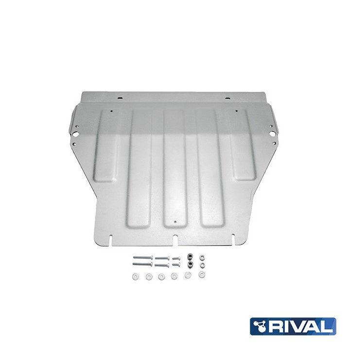 Osłona silnika i skrzyni biegów Rival — aluminium 6 mm — VW Transporter, Caravelle, Multivan T5, T6