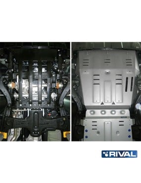 Osłona silnika Rival — aluminium 4 mm — Volkswagen Amarok 2010-2016, 2016-2020