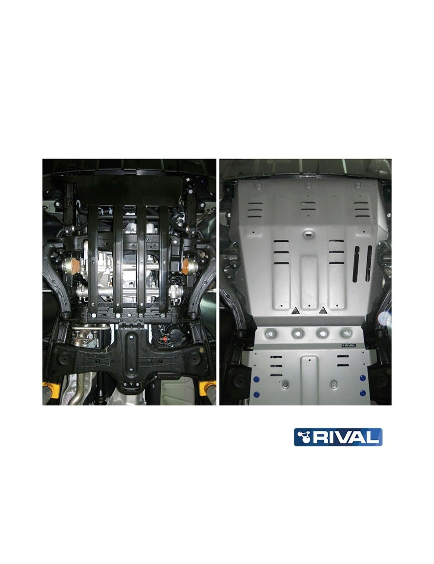 Osłona silnika Rival — aluminium 4 mm — Volkswagen Amarok 2010-2016, 2016-2020