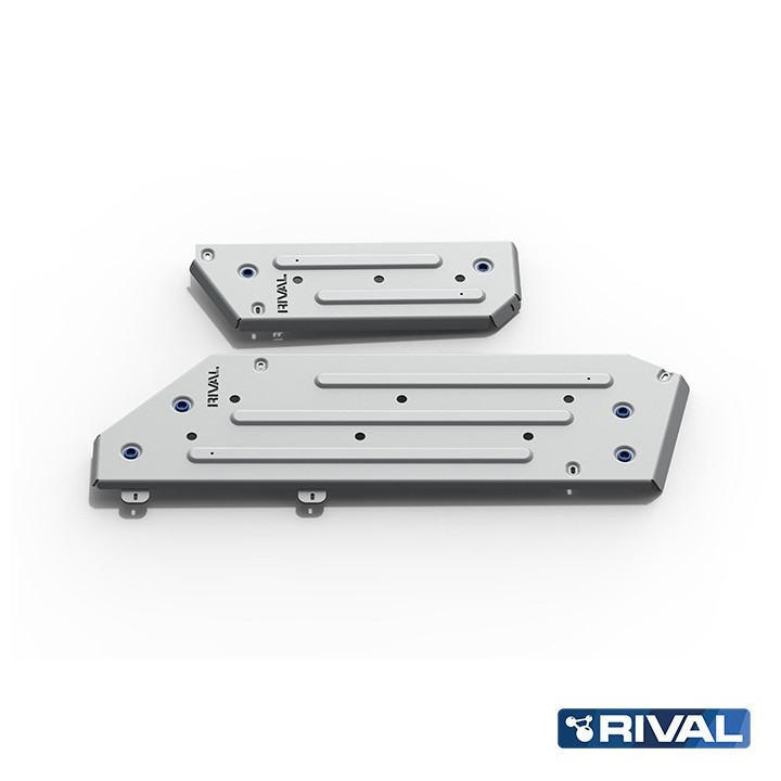Osłona zbiornika paliwa Rival — aluminium 6 mm, dwuczęściowa — Toyota Land Cruiser 300 od 2021