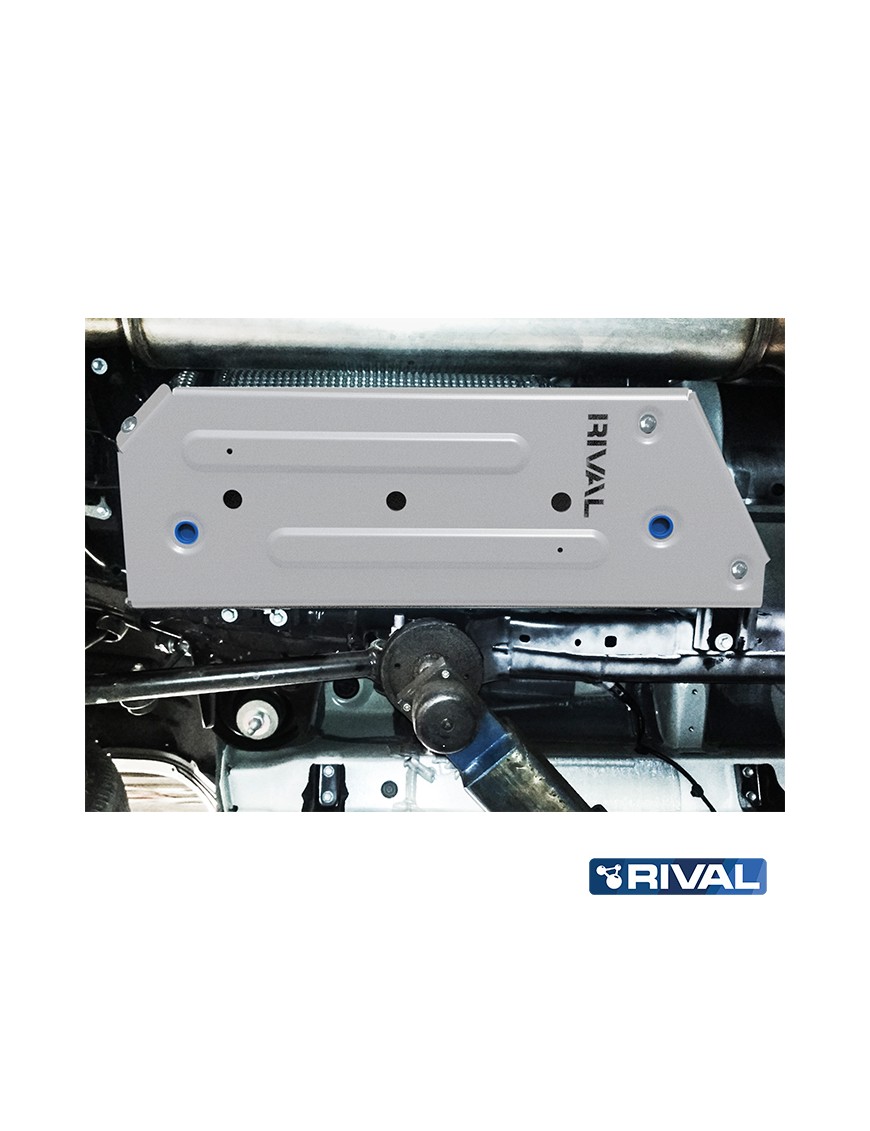 Osłona zbiornika paliwa Rival — aluminium 6 mm, dwuczęściowa — Toyota Land Cruiser 300 od 2021