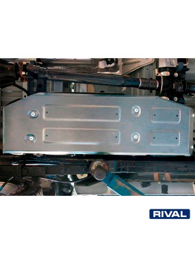 Osłona zbiornika paliwa Rival — aluminium 4 mm — Toyota Hilux Revo 2015-2020, 2020-2025
