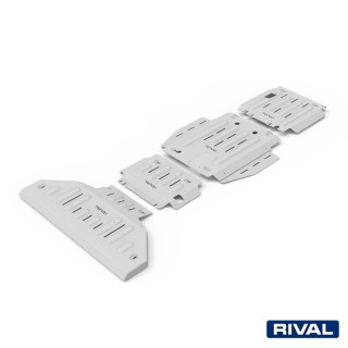Zestaw osłon Rival 6 mm — chłodnica, silnik, skrzynia, reduktor — Dodge RAM 1500 2018-2024 i TRX 2021-2023