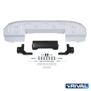 Osłona przedniego zderzaka Rival — aluminium 6 mm — Toyota Land Cruiser 300 VXR, GXR od 2021