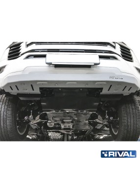 Osłona przedniego zderzaka Rival — aluminium 6 mm — Toyota Land Cruiser 300 VXR, GXR od 2021