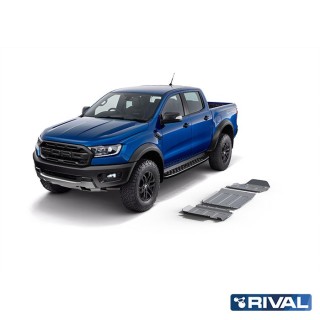 Zestaw osłon Rival — silnik, skrzynia, reduktor — aluminium 3,8 mm — Ford Ranger Raptor 2019-2022 - ujęcie 2