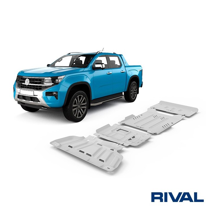 Zestaw osłon Rival 6 mm — chłodnica, silnik, skrzynia, reduktor — Ford Everest, Ranger, VW Amarok od 2022 - ujęcie 2
