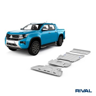 Zestaw osłon Rival 4 mm — chłodnica, silnik, skrzynia, reduktor — Ford Everest, VW Amarok od 2022 - ujęcie 2