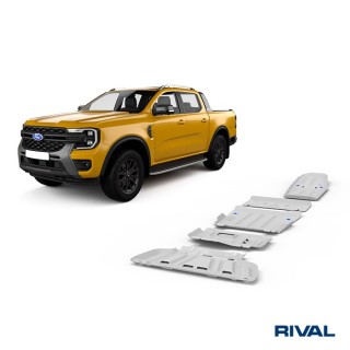 Zestaw osłon Rival — chłodnica, silnik, skrzynia, reduktor, zbiornik paliwa — Ford Ranger / VW Amarok od 2022