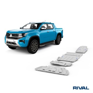 Zestaw osłon Rival — chłodnica, silnik, skrzynia, reduktor, zbiornik paliwa — Ford Ranger / VW Amarok od 2022 - ujęcie 2