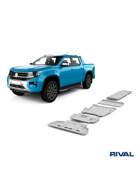 Zestaw osłon Rival — chłodnica, silnik, skrzynia, reduktor, zbiornik paliwa — Ford Ranger / VW Amarok od 2022