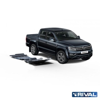 Zestaw osłon Rival — chłodnica, silnik, skrzynia, reduktor — aluminium 4 mm — VW Amarok 2010-2020