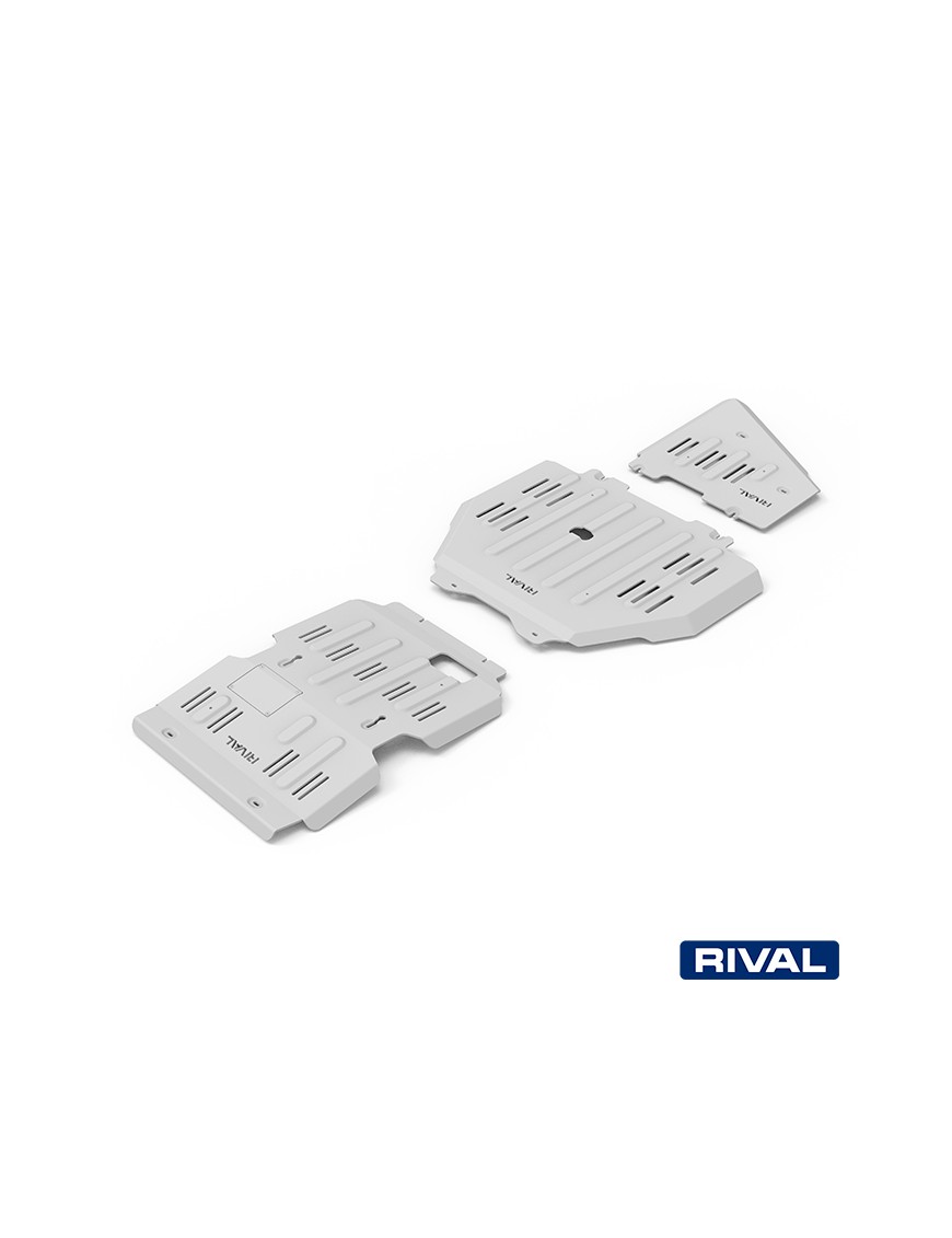 Zestaw osłon Rival — silnik, skrzynia biegów, reduktor — aluminium 6 mm — Toyota Land Cruiser Prado J250 od 2024