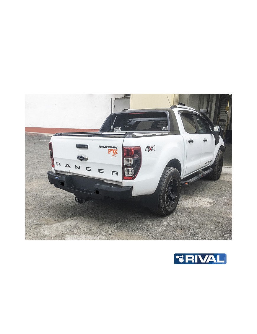 Zderzak tylny aluminiowy Rival bez oświetlenia LED — Ford Ranger 2011-2022
