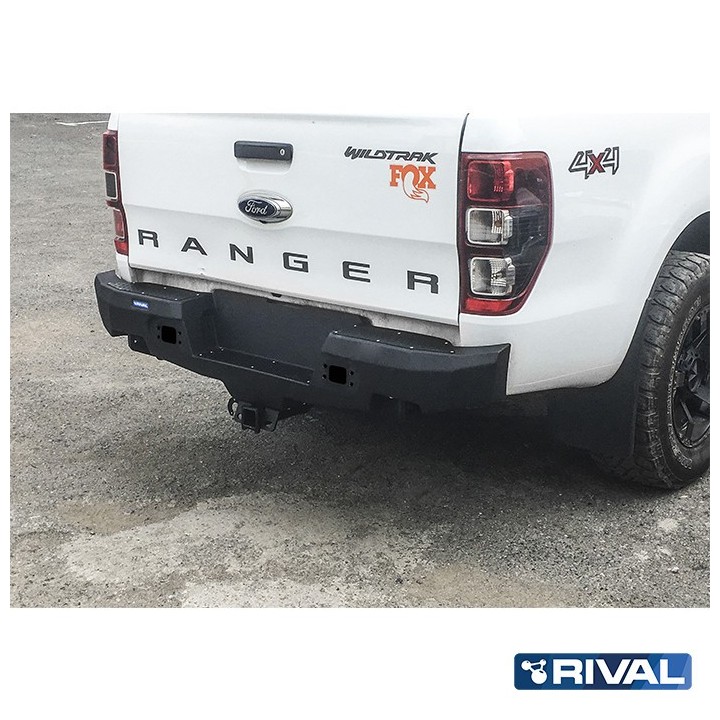 Zderzak tylny aluminiowy Rival bez oświetlenia LED — Ford Ranger 2011-2022 - ujęcie 3