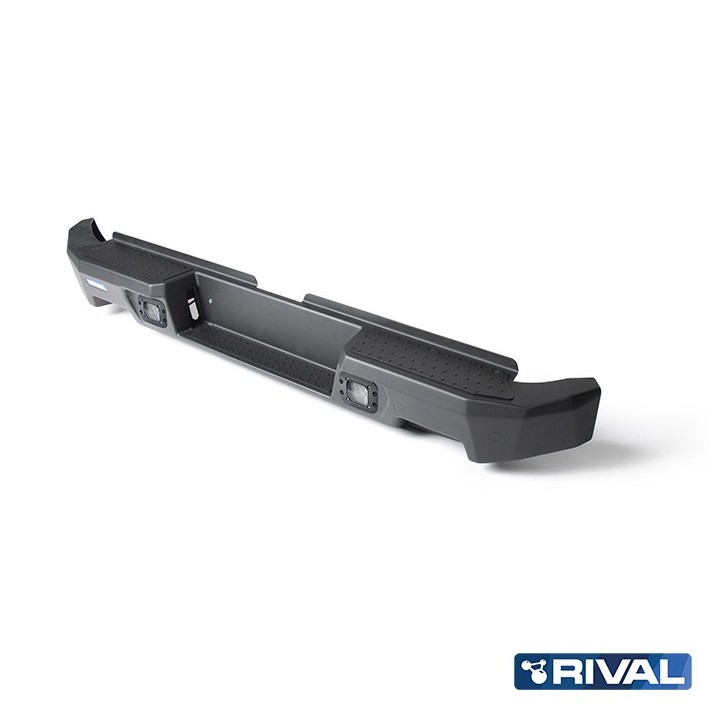 Zderzak tylny aluminiowy Rival z LED — Nissan Navara (Frontier) Double Cab 2014-2021 - ujęcie 4