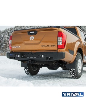 Zderzak tylny aluminiowy Rival z LED — Nissan Navara (Frontier) Double Cab 2014-2021