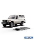 Zestaw osłon Rival 6 mm — drążki kierownicze, skrzynia, reduktor, zbiornik paliwa — Toyota Land Cruiser 70