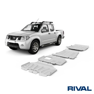 Zestaw osłon Rival — chłodnica, silnik, skrzynia, reduktor — Renault Alaskan / Nissan Navara / Mercedes X-Class