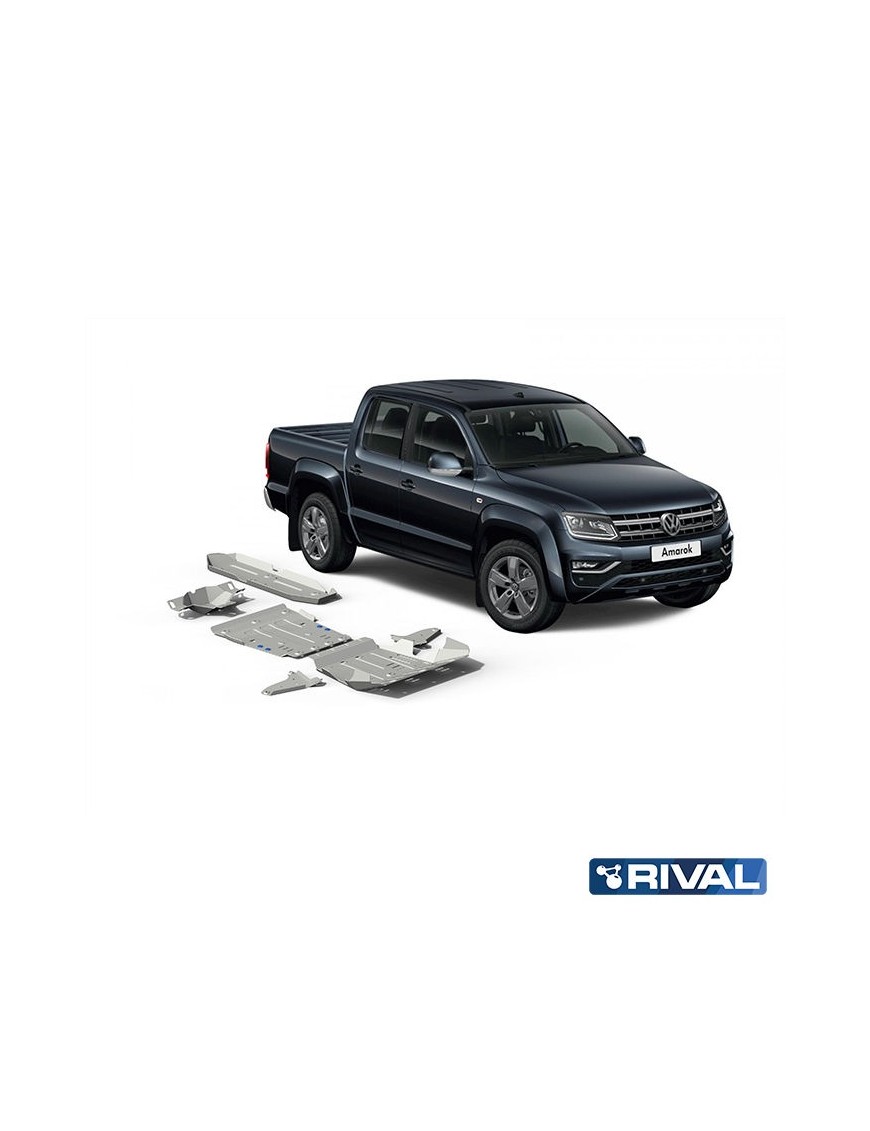 Zestaw osłon Rival — chłodnica, silnik, skrzynia, reduktor, wahacze, zbiornik, dyferencjał — 6 mm — Amarok