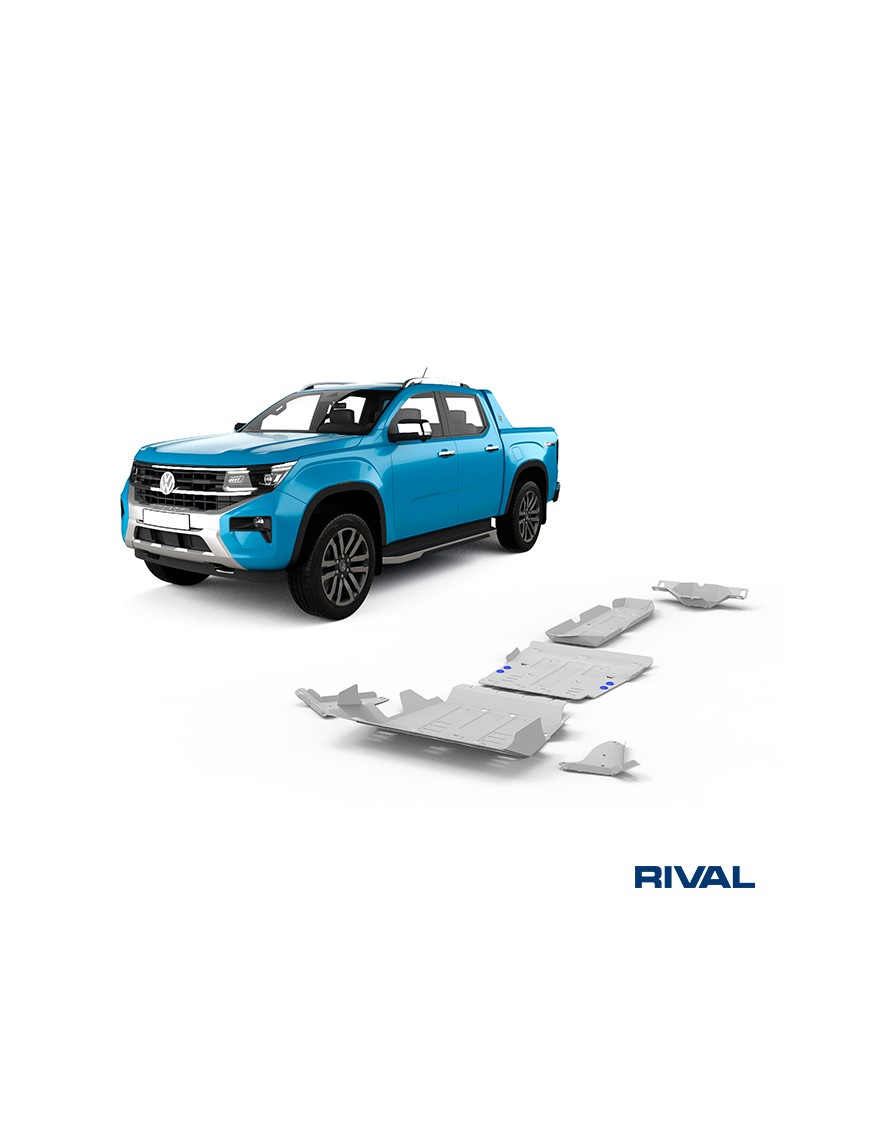 Zestaw osłon Rival — chłodnica, silnik, skrzynia, reduktor, wahacze, zbiornik, dyferencjał — 6 mm — Amarok