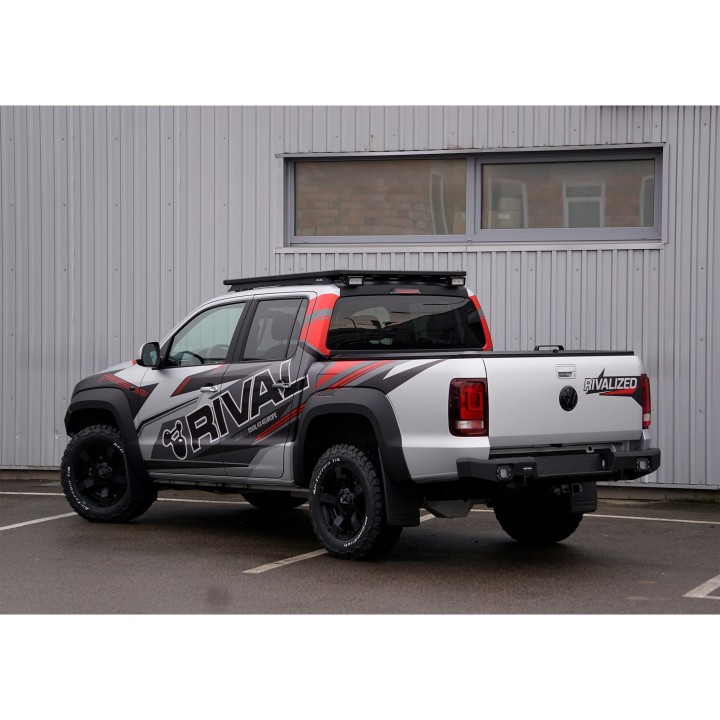 Zderzak tylny aluminiowy Rival z oświetleniem LED, czarny — Volkswagen Amarok 2010-2016 i 2016-2020 - ujęcie 12