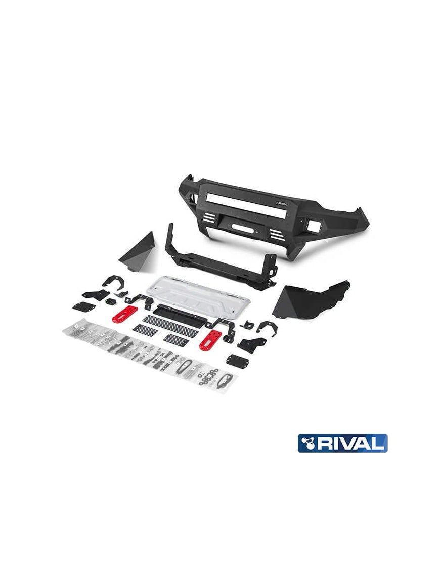 Zderzak przedni aluminiowy Rival bez LED — Isuzu D-Max 2021-2023