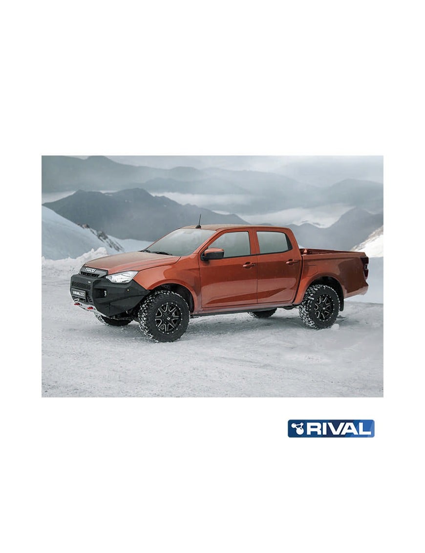 Zderzak przedni aluminiowy Rival bez LED — Isuzu D-Max 2021-2023