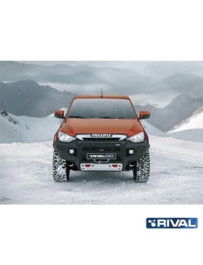 Zderzak przedni aluminiowy Rival bez LED — Isuzu D-Max 2021-2023