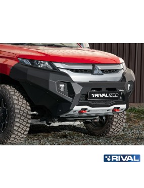 Zderzak przedni aluminiowy Rival bez LED — Mitsubishi L200 2018-2023