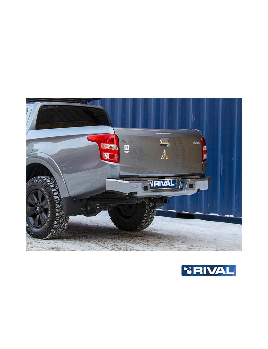 Zderzak tylny aluminiowy Rival bez LED — Mitsubishi L200 2015-2019