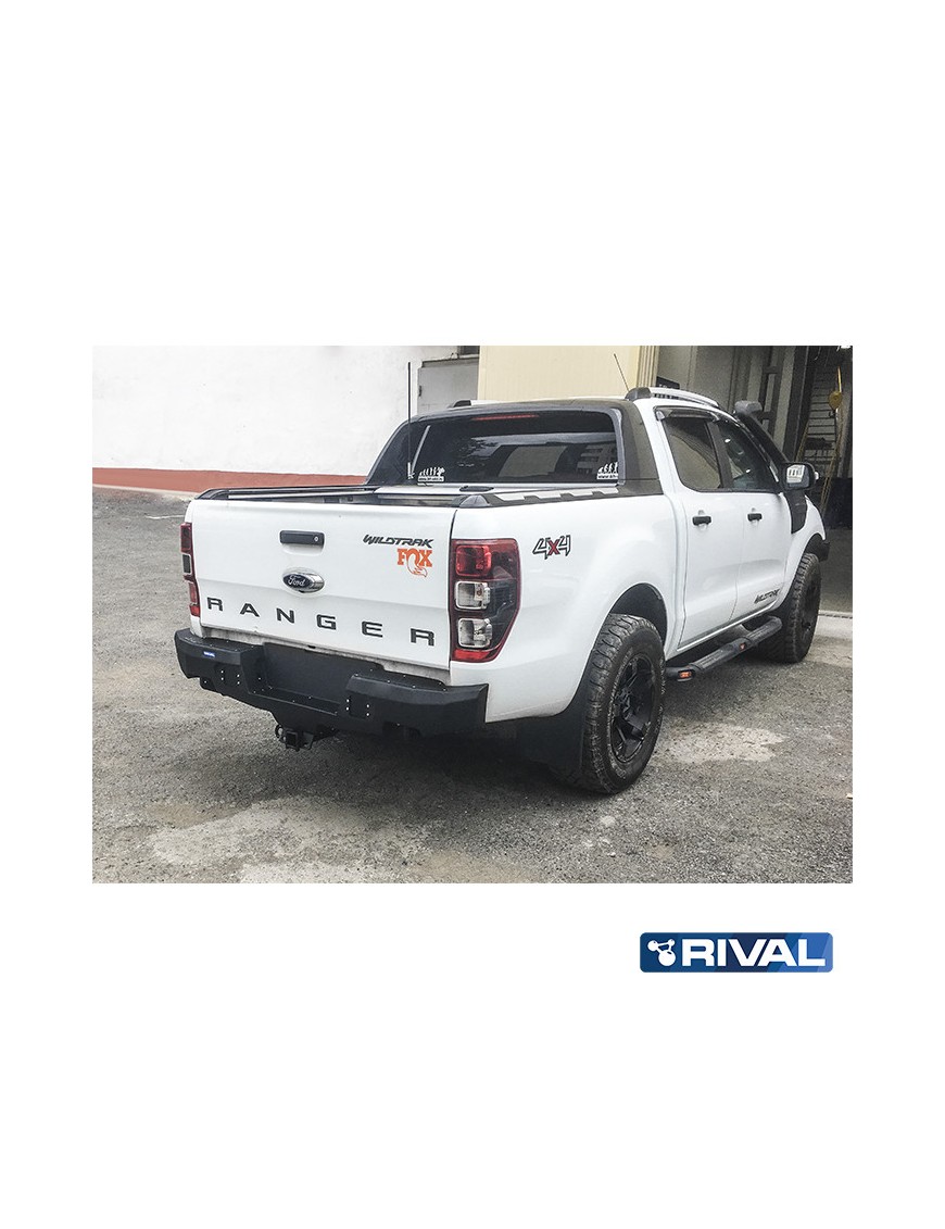 Zderzak tylny aluminiowy Rival z oświetleniem LED — Ford Ranger 2011-2022
