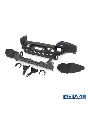 Zderzak przedni aluminiowy Rival z LED — Toyota Hilux 2017-2020