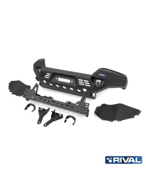 Zderzak przedni aluminiowy Rival z LED — Toyota Hilux 2017-2020