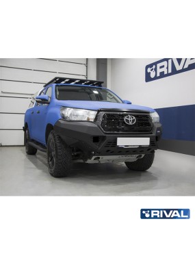 Zderzak przedni aluminiowy Rival z LED — Toyota Hilux 2017-2020