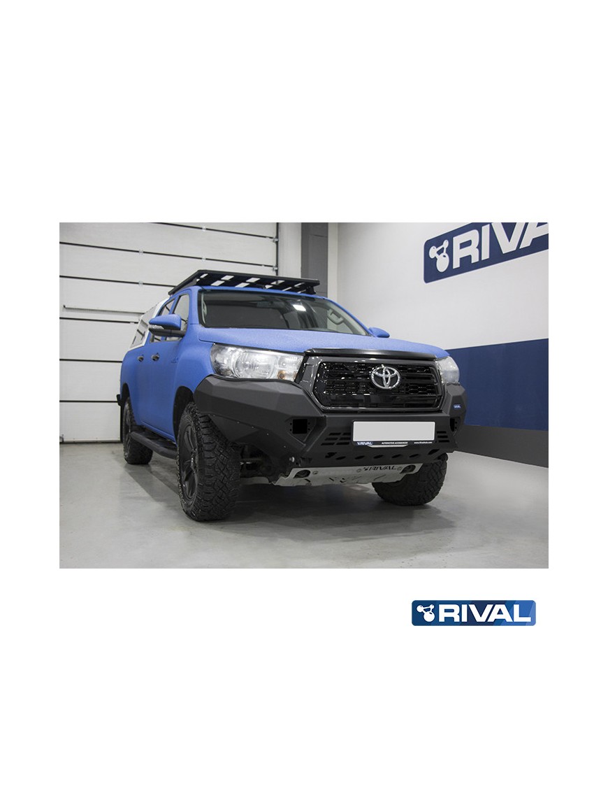 Zderzak przedni aluminiowy Rival z LED — Toyota Hilux 2017-2020