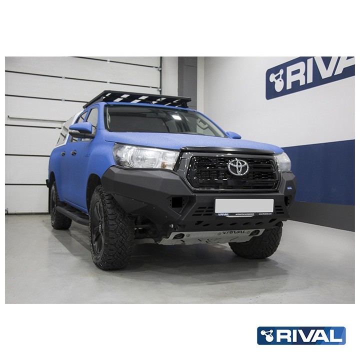 Zderzak przedni aluminiowy Rival z LED — Toyota Hilux 2017-2020 - ujęcie 6