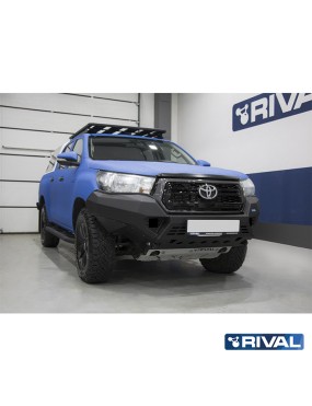 Zderzak przedni aluminiowy Rival z LED — Toyota Hilux 2017-2020