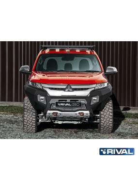 Zderzak przedni aluminiowy Rival 6 mm z oświetleniem LED — Mitsubishi L200 2018-2023
