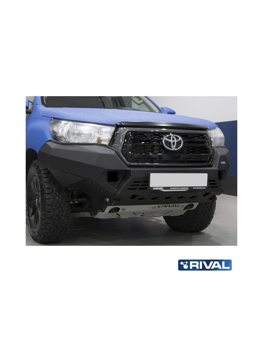 Zderzak przedni aluminiowy Rival z LED — Toyota Hilux 2017-2020