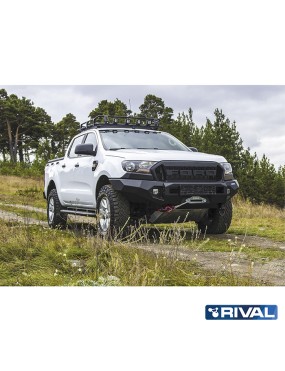 Zderzak przedni aluminiowy Rival ze światłami LED — Ford Ranger 2011-2015, 2015-2022