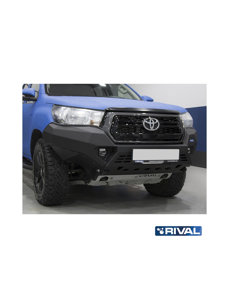Zderzak przedni aluminiowy Rival z LED — Toyota Hilux 2017-2020