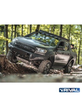 Zderzak przedni aluminiowy Rival ze światłami LED — Ford Ranger 2011-2015, 2015-2022