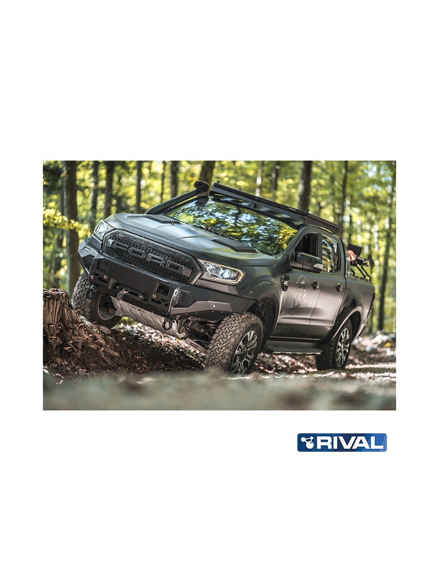 Zderzak przedni aluminiowy Rival ze światłami LED — Ford Ranger 2011-2015, 2015-2022